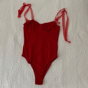 Princess Polly Red Bodysuit